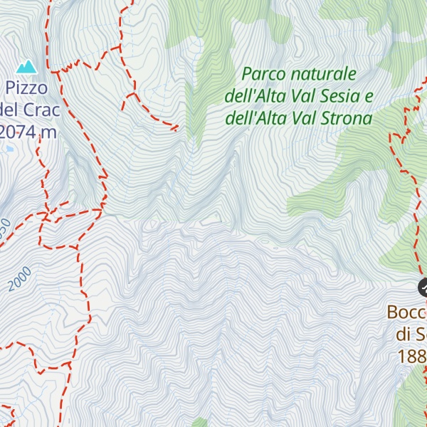 Map of Cengio dell’Omo