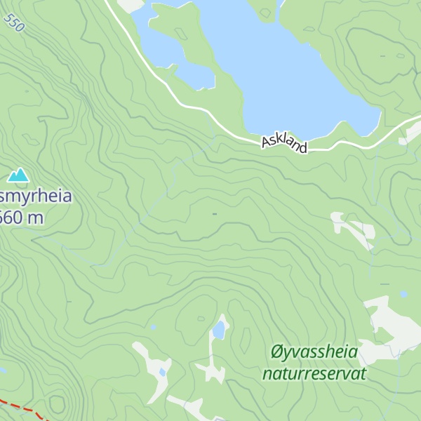 Map of Tjørnestøyllia