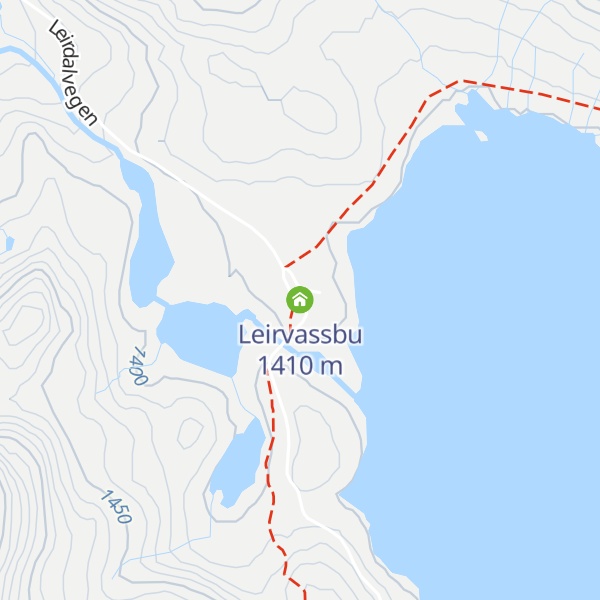 Map of Leirvassbu