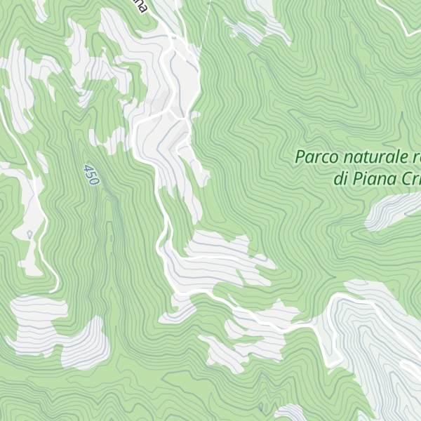 Map of Bric del Castello