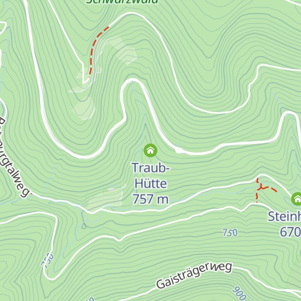 Map of Traub-Hütte
