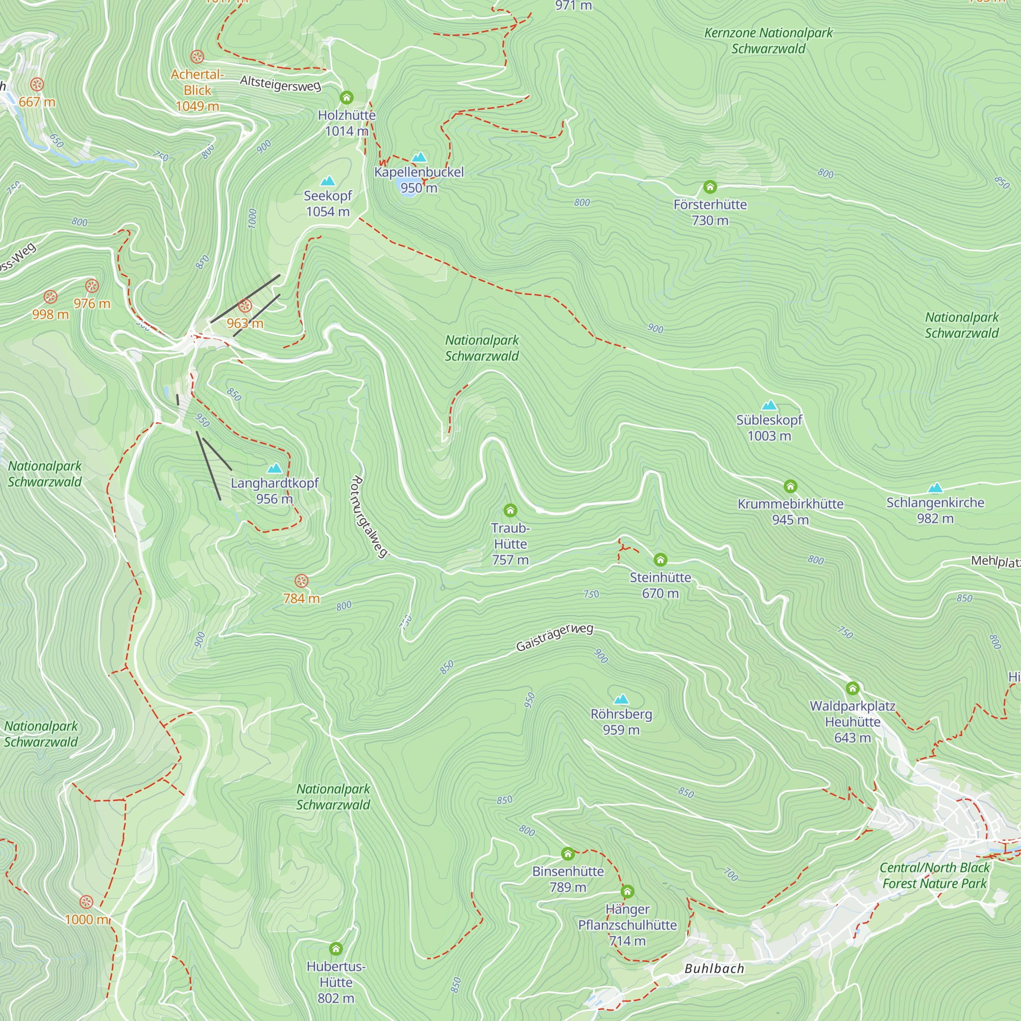 Traub-Hütte map