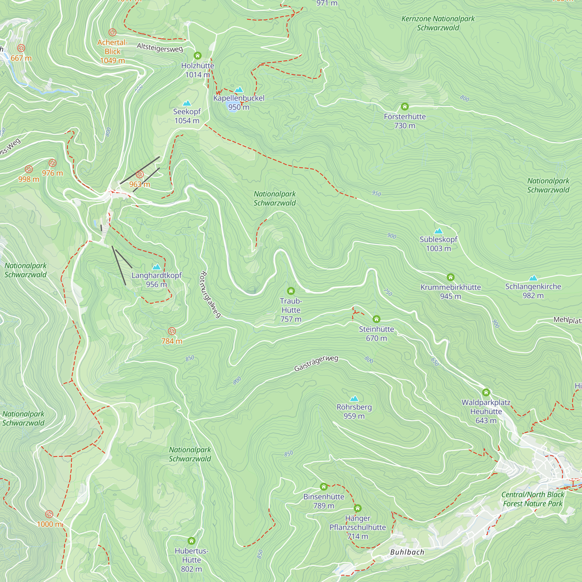 Traub-Hütte map