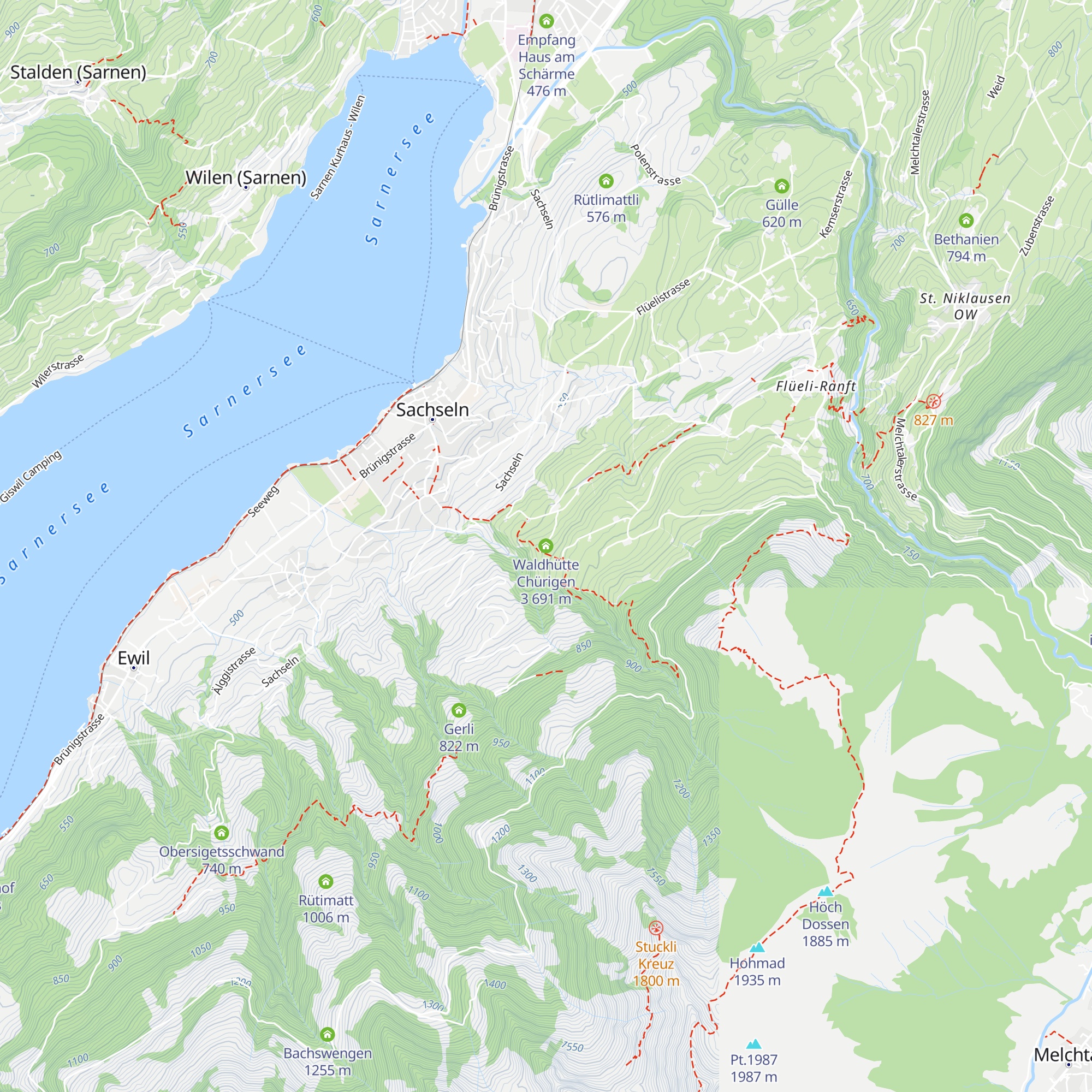 Waldhütte Chürigen 3 map