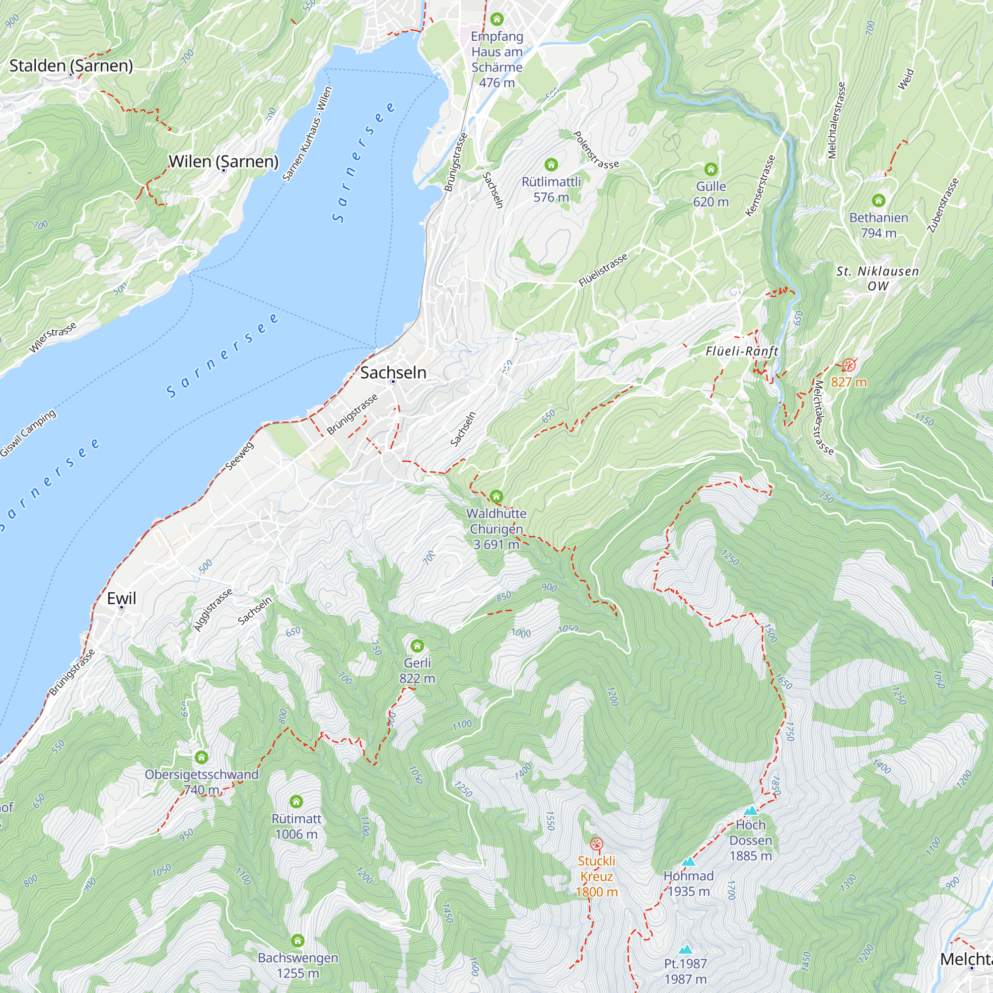 Waldhütte Chürigen 3 map