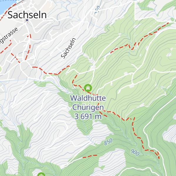 Map of Waldhütte Chürigen 3