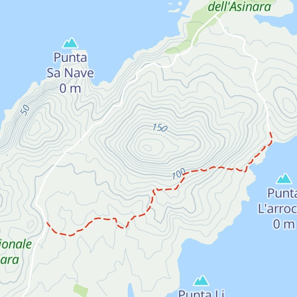 Map of Punta Marcutza