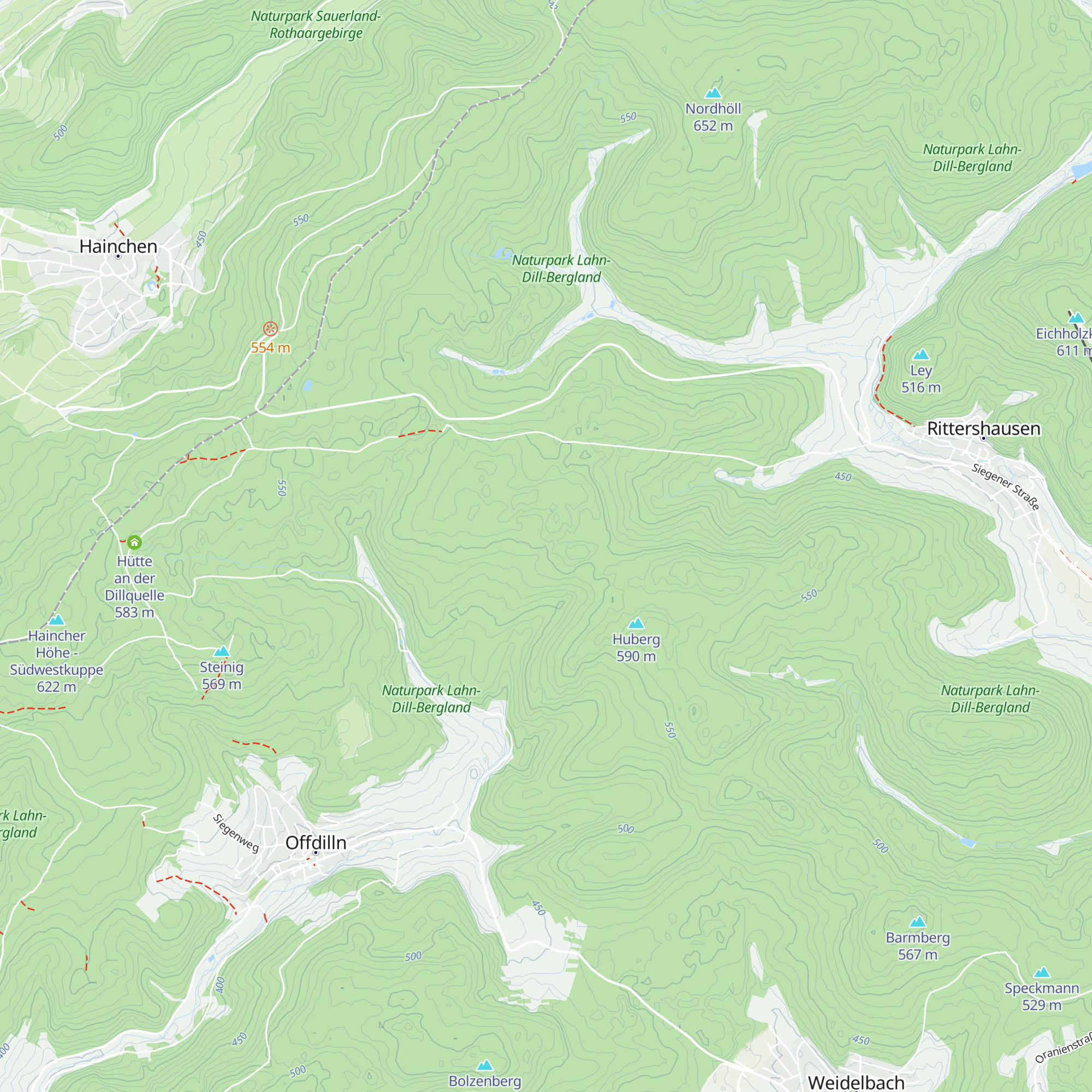 Auerhahnhütte map