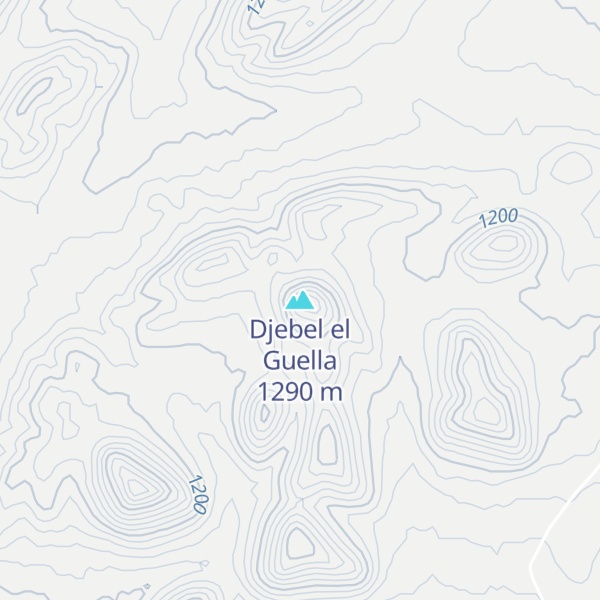 Map of Djebel el Guella