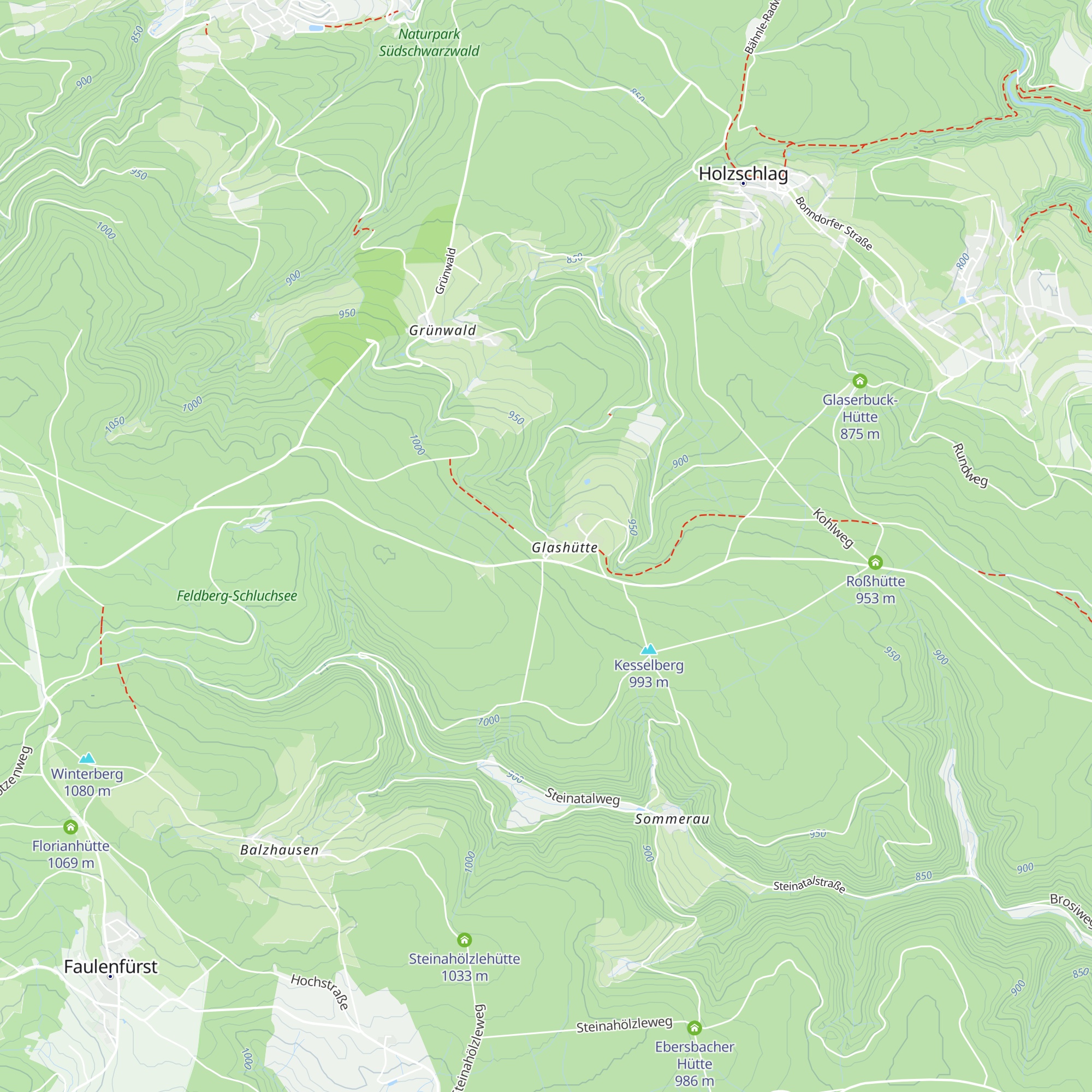 Höhenpension Glashütte map