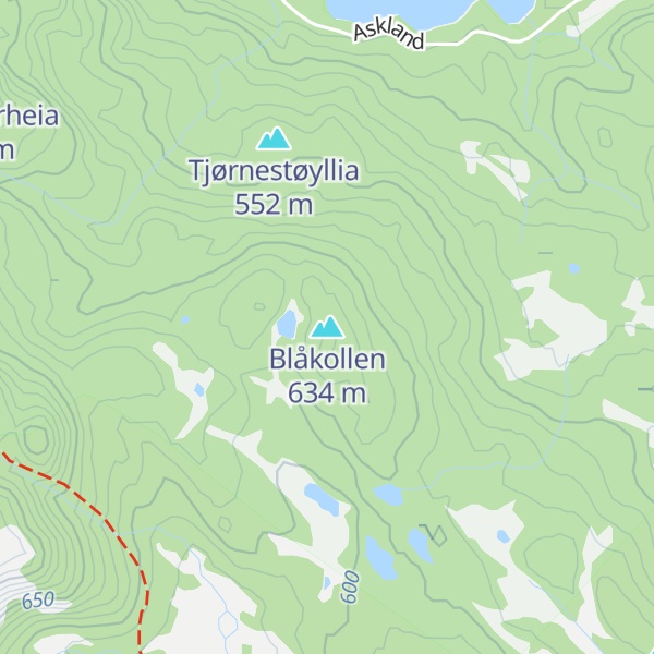 Map of Blåkollen