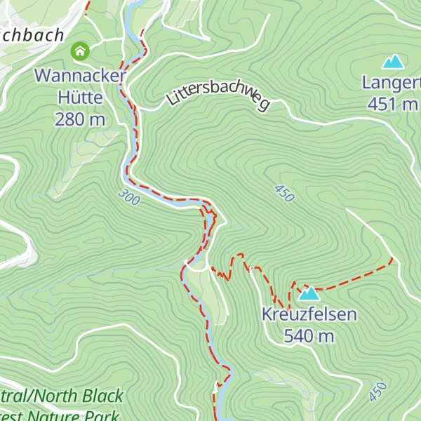 Map of Wasserfallhütte