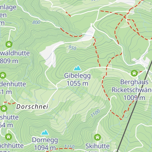 Map of Bergheim Gibelegg