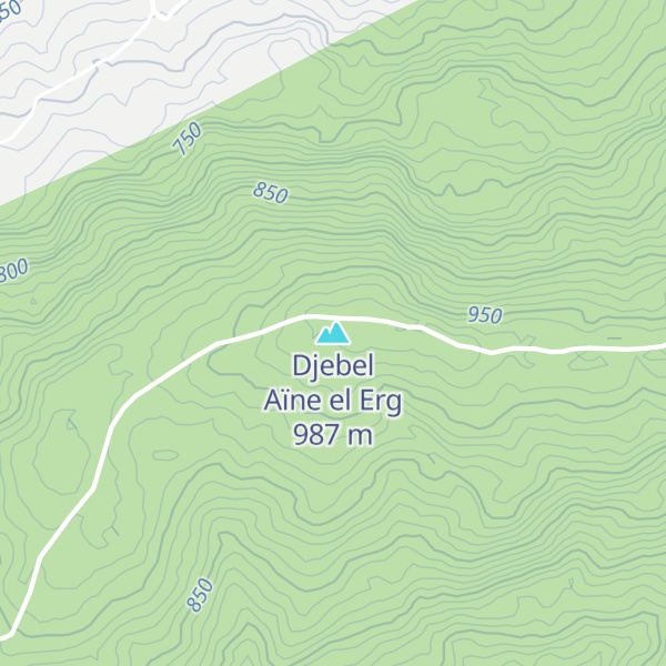 Map of Djebel Aïne el Erg