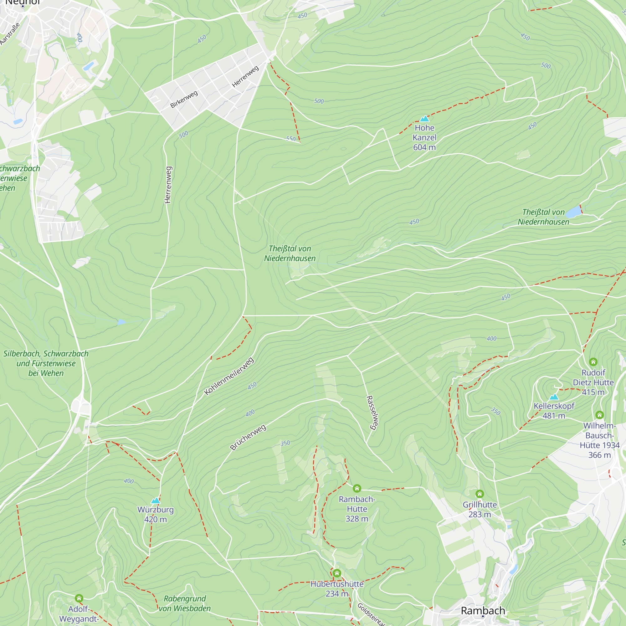 Achteckhütte map