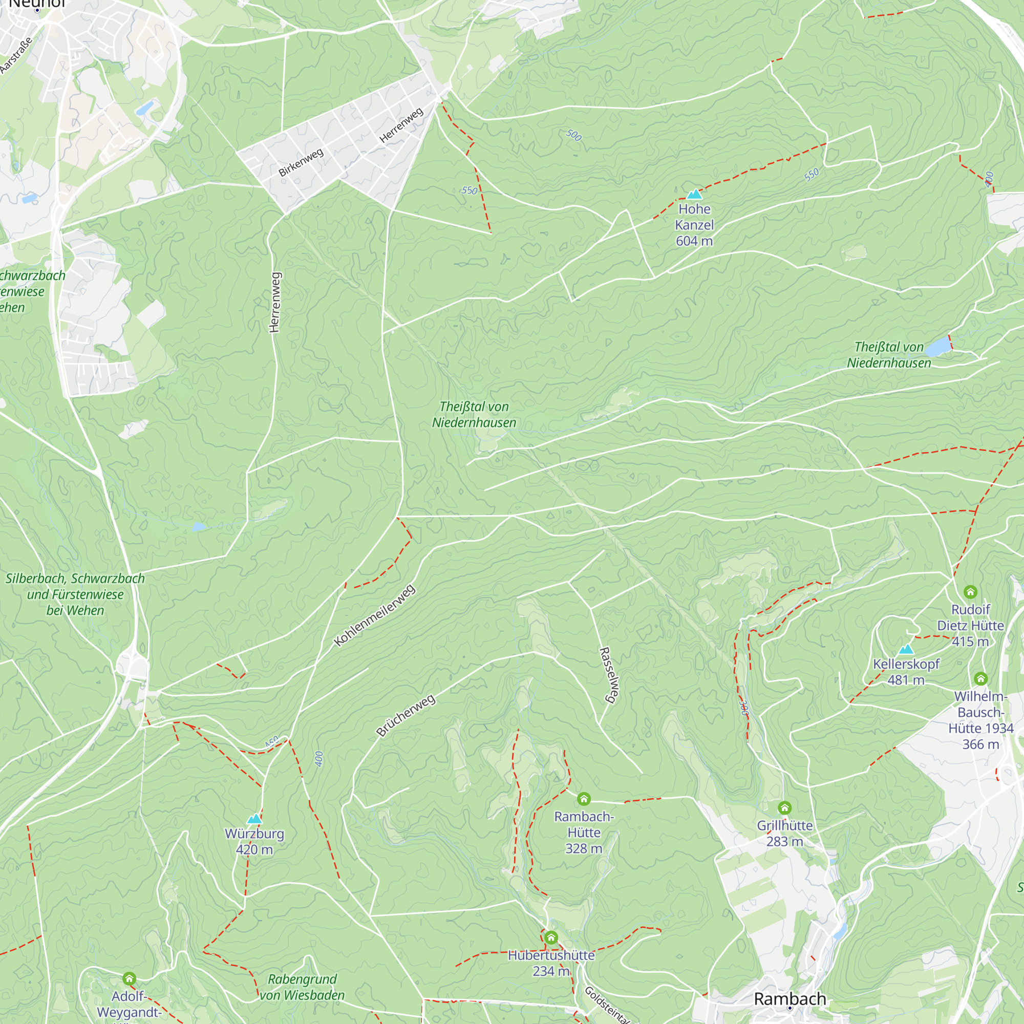 Achteckhütte map