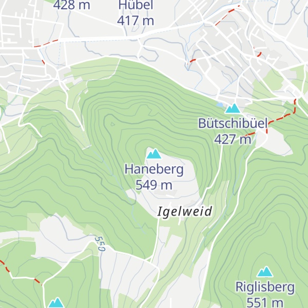 Map of Haneberg