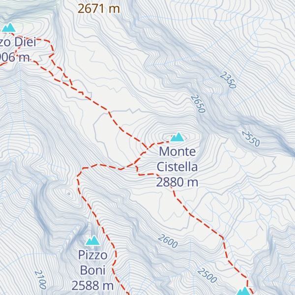 Map of Bivacco Giovanni Leoni