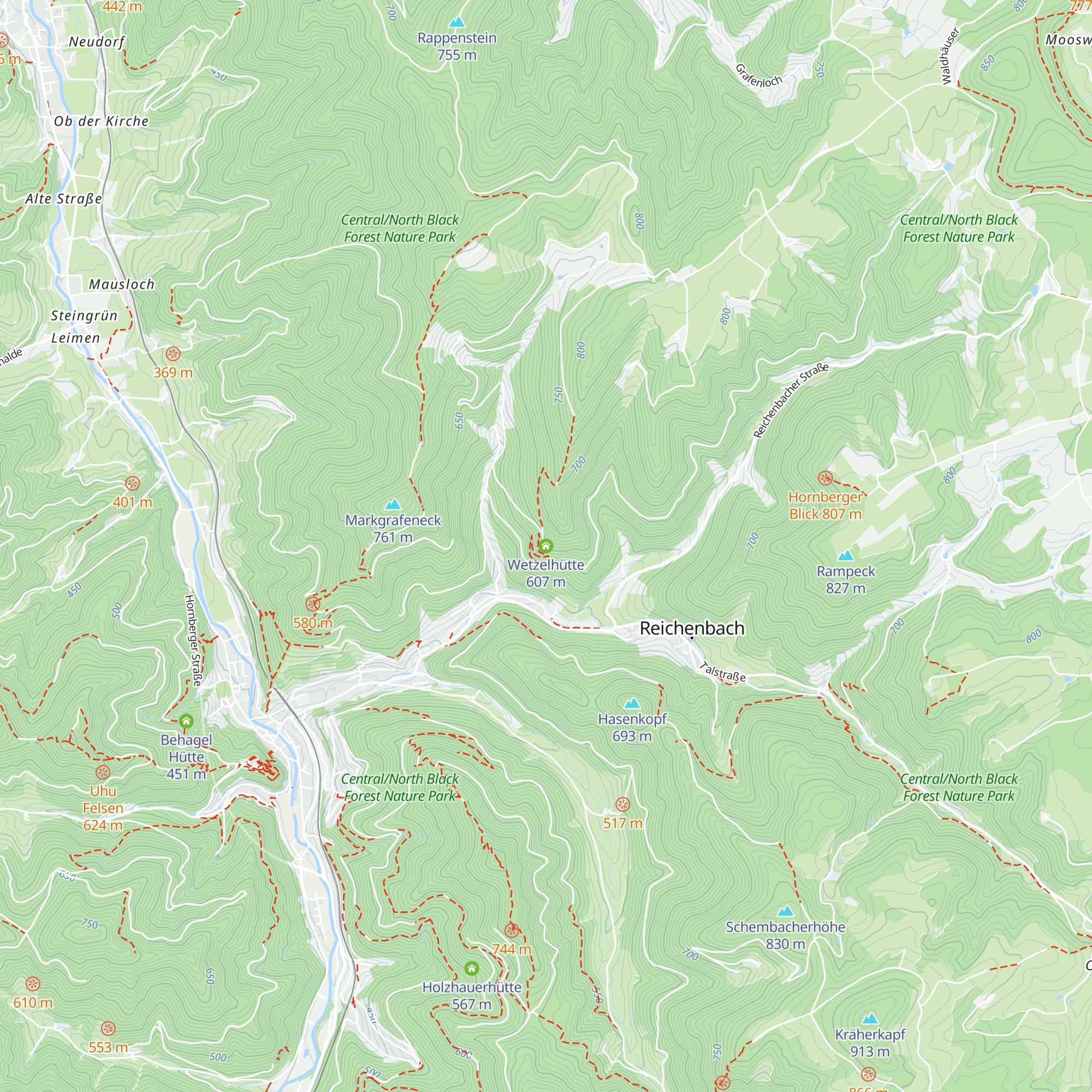 Wetzelhütte map