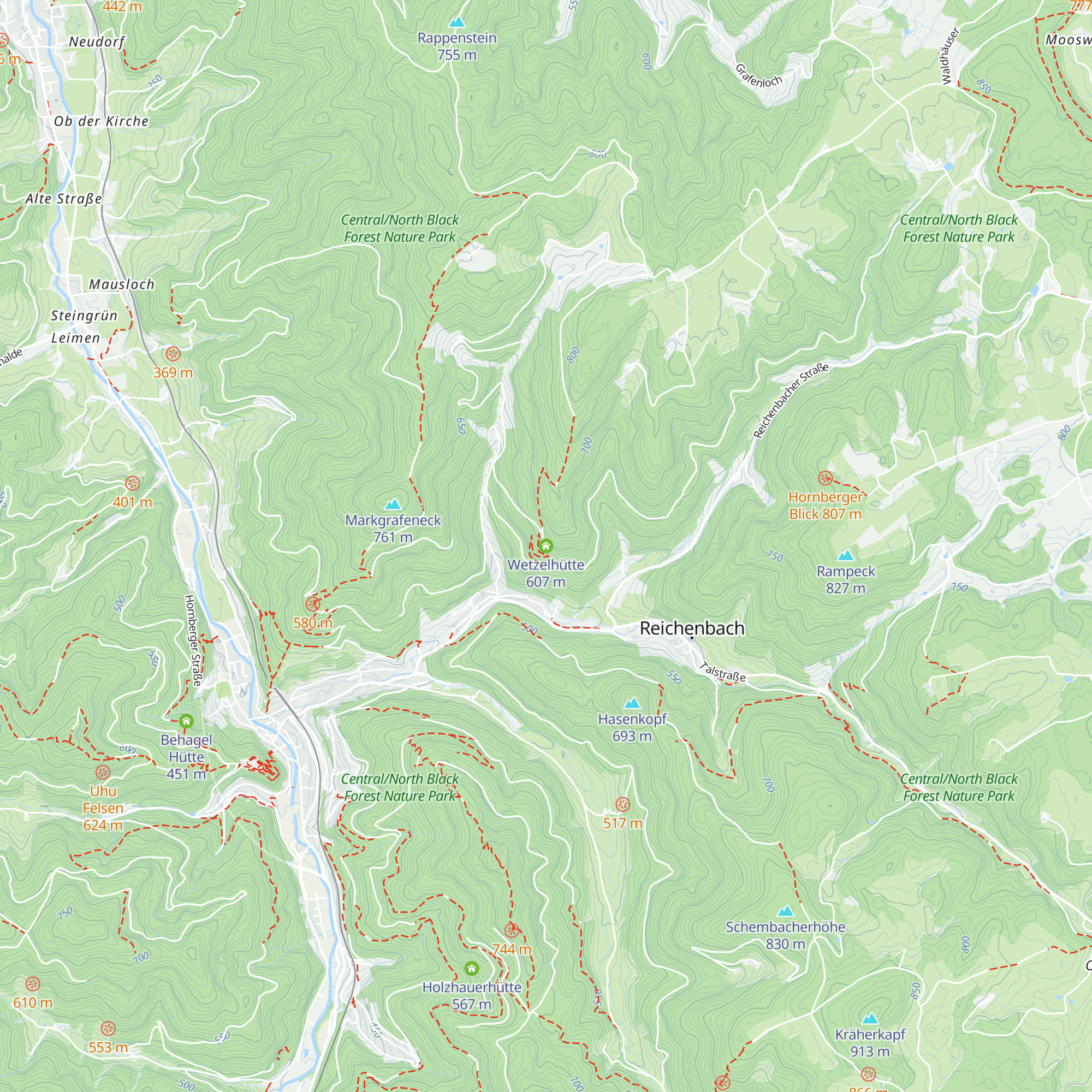 Wetzelhütte map