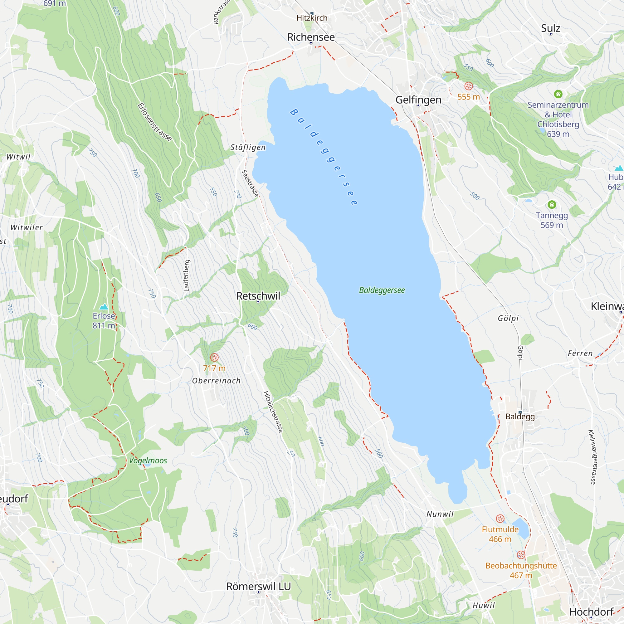 Restaurant Retschwil map