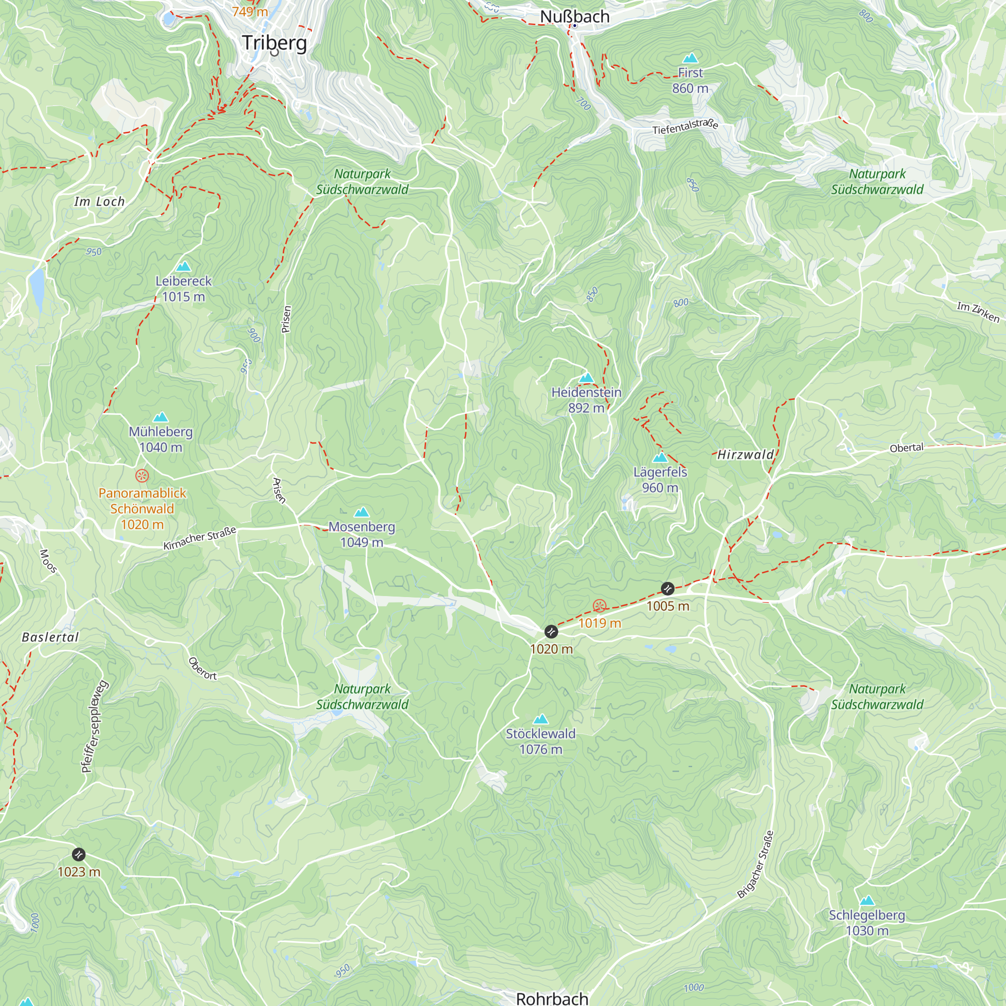 Grieshaberhöhe Hütte (Skizunft Triberg) map