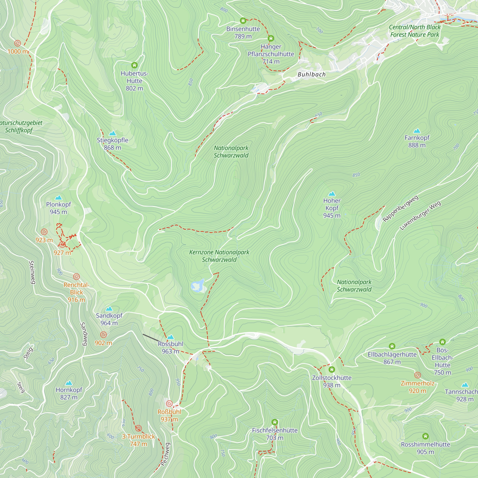 Bärenteichhütte map