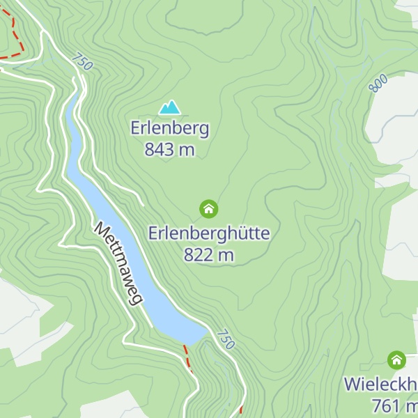 Map of Erlenberghütte
