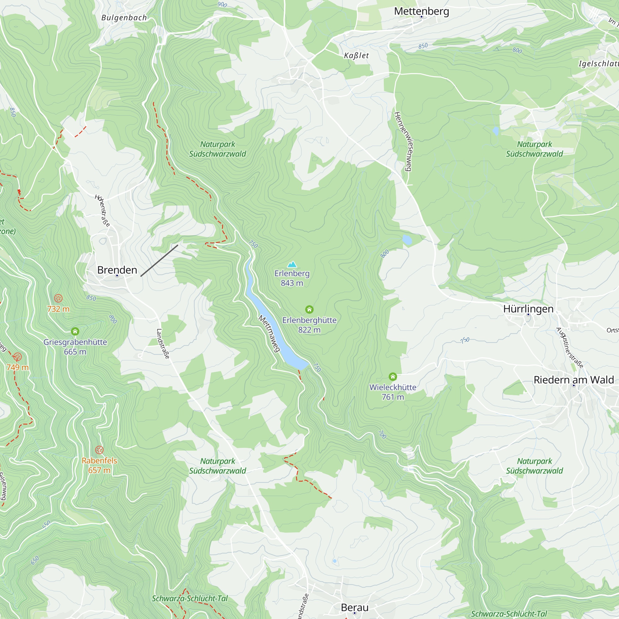 Erlenberghütte map