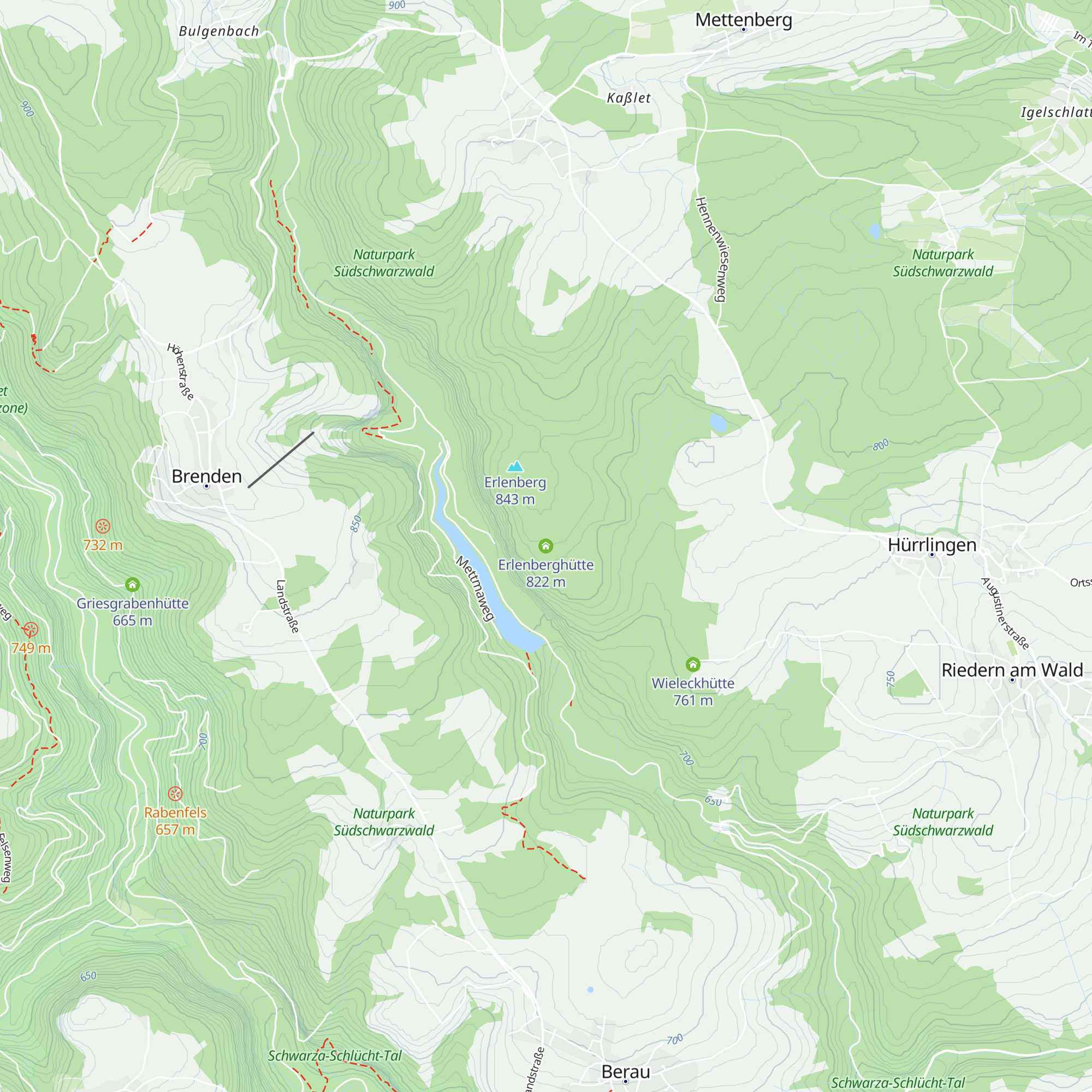 Erlenberghütte map