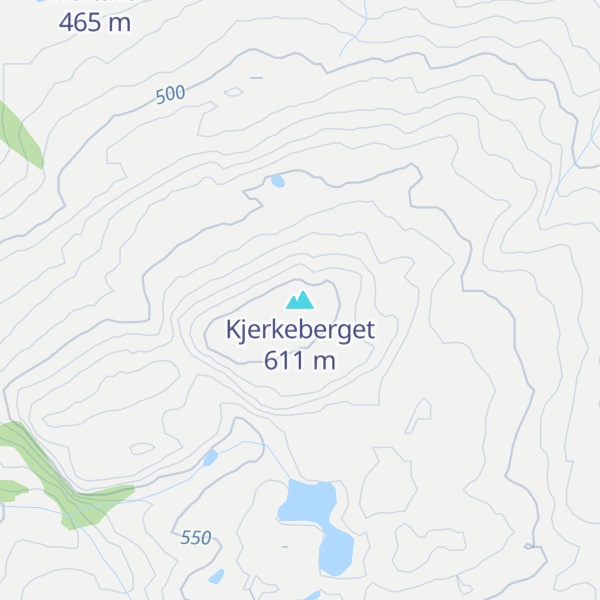 Map of Kjerkeberget