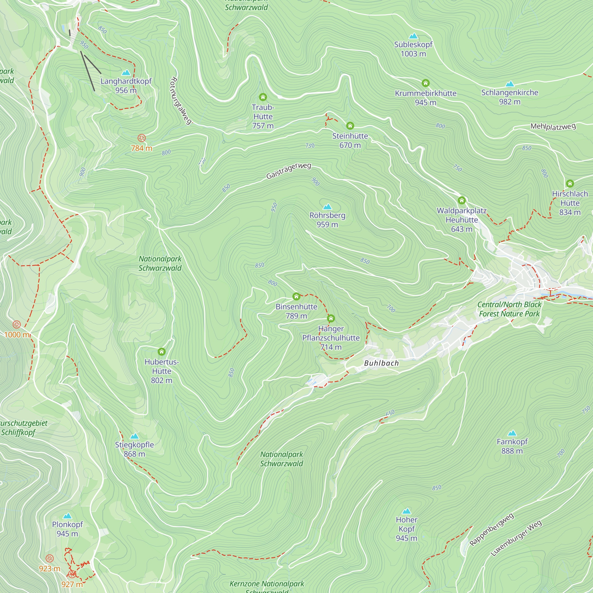Binsenhütte map