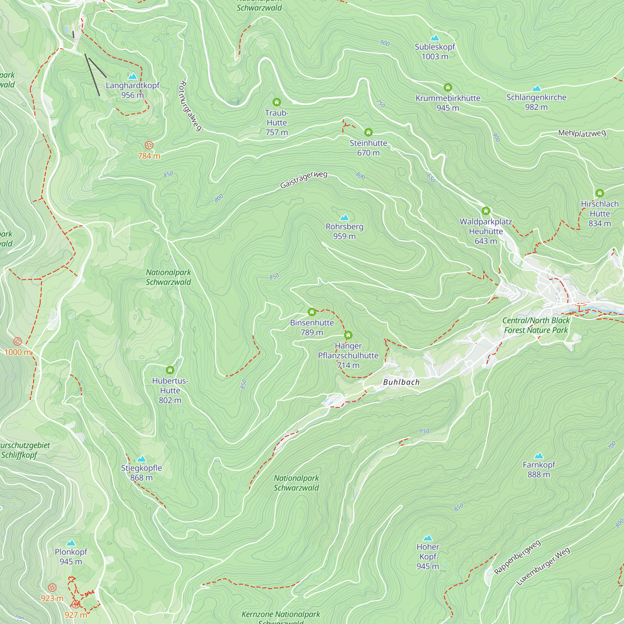 Binsenhütte map