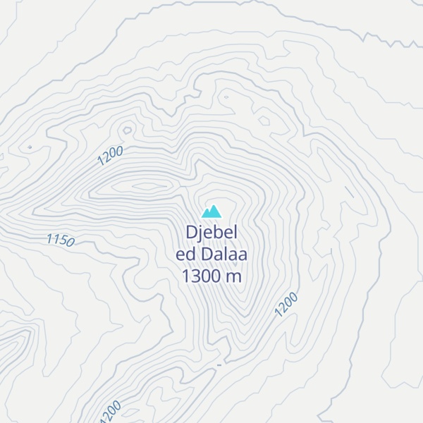 Map of Djebel ed Dalaa