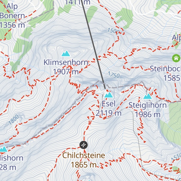 Map of Pilatus Kulm