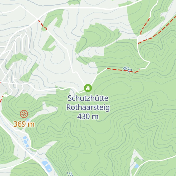 Map of Schutzhütte Rothaarsteig