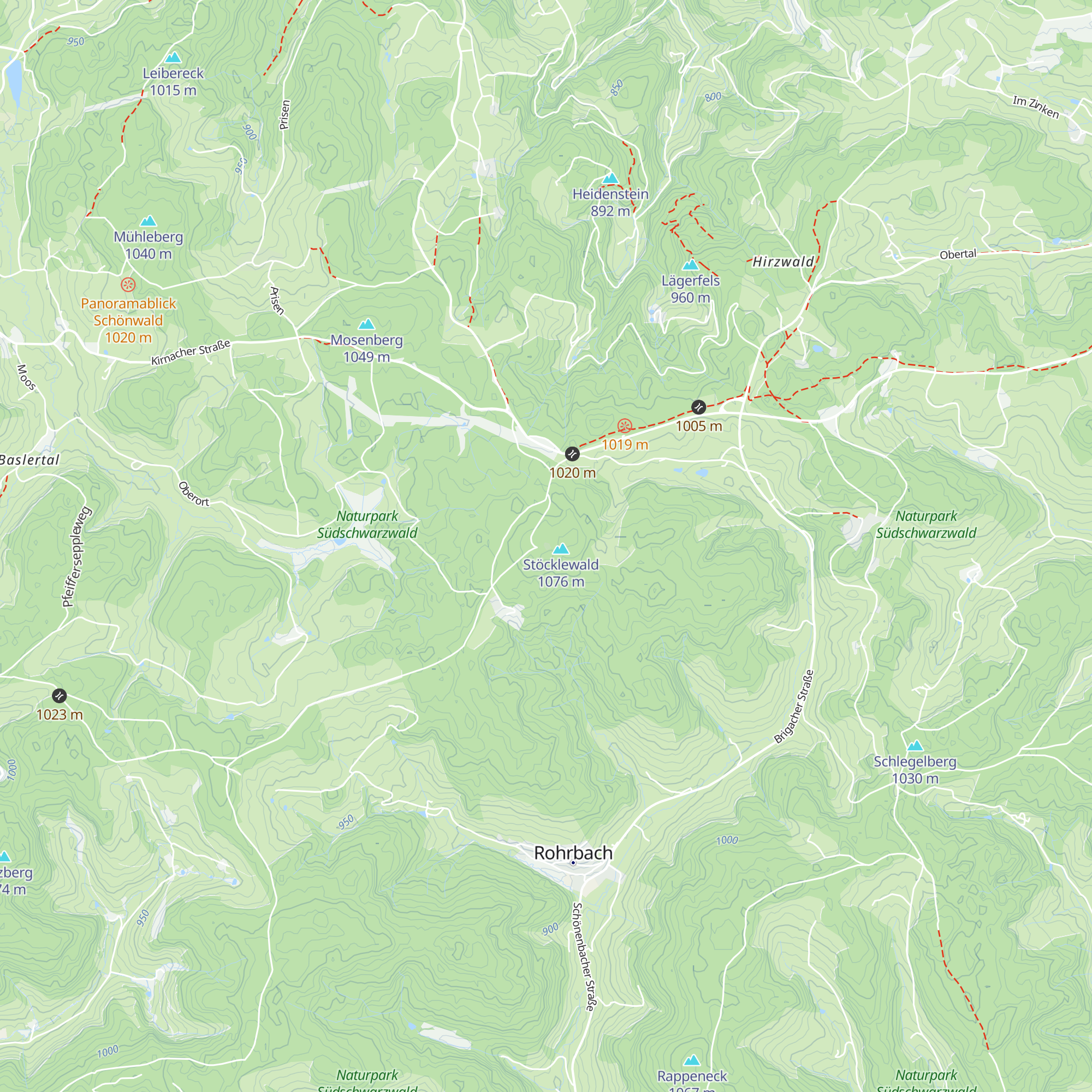 Wanderheim Stöcklewaldturm map