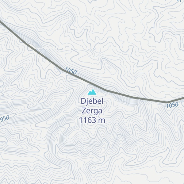 Map of Djebel Zerga