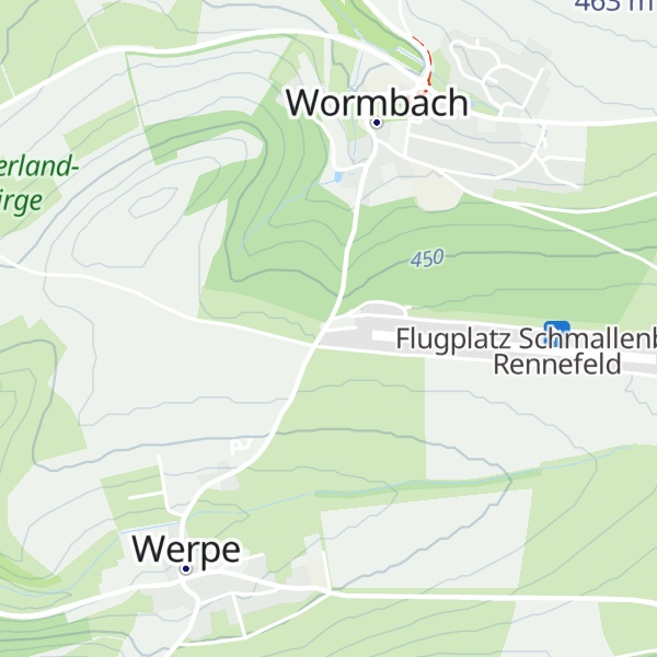 Map of Rennefelder Spachtelhütte