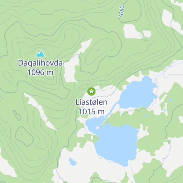 Map of Liastølen