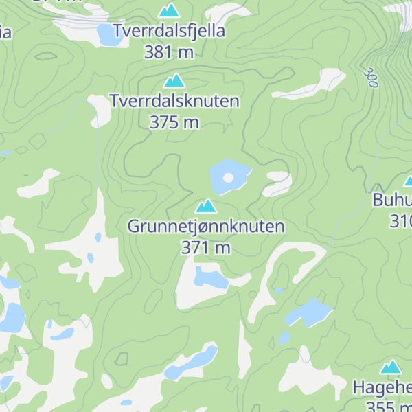 Map of Grunnetjønnknuten