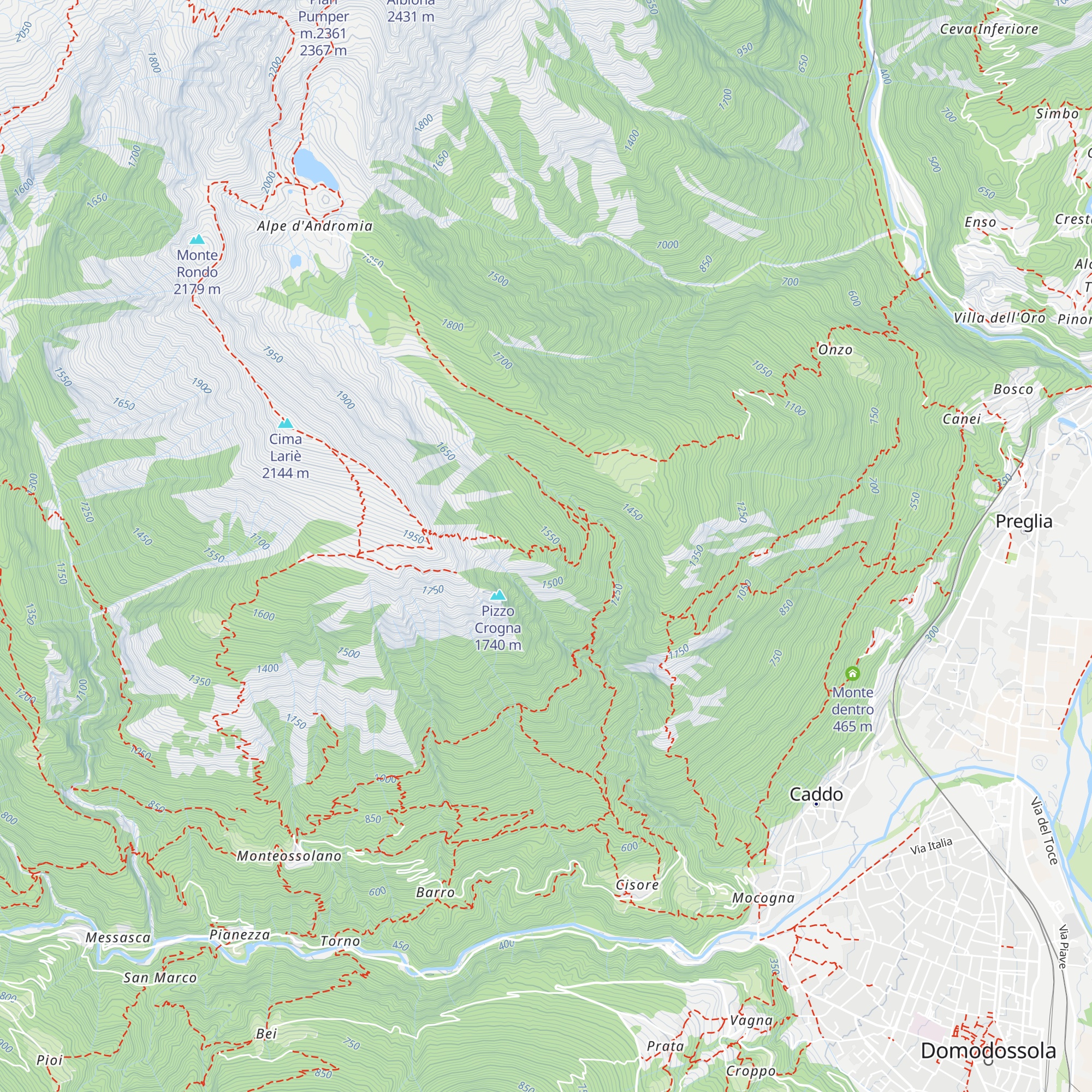 Rifugio Pianazzone map
