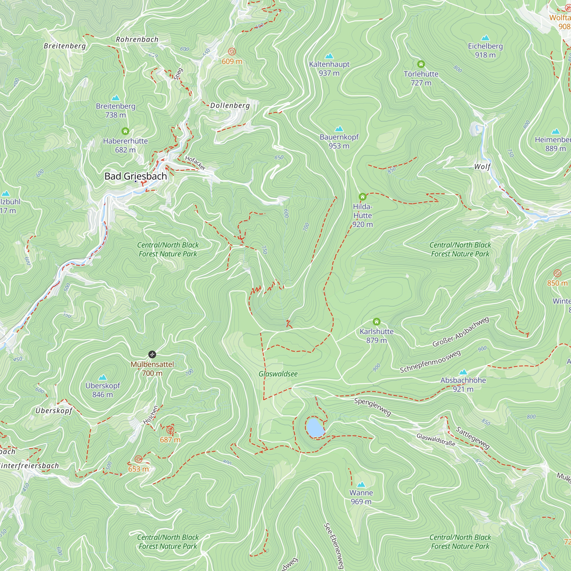 Sexauer Hütte map