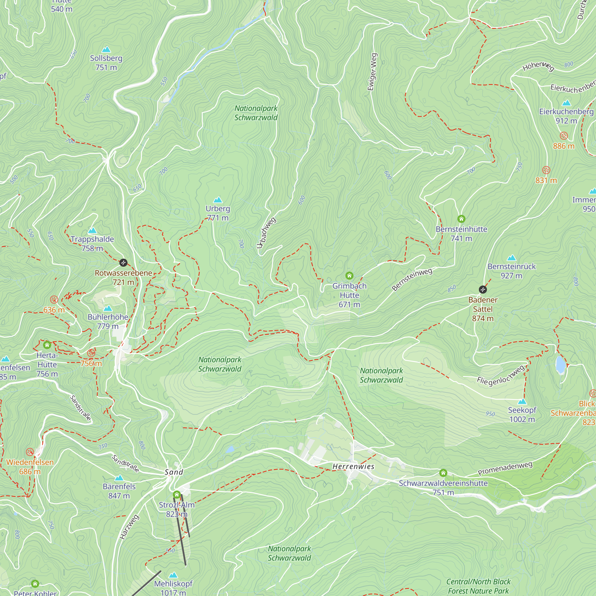 Mittelfeldhütte map