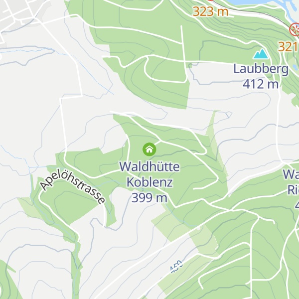 Map of Waldhütte Koblenz