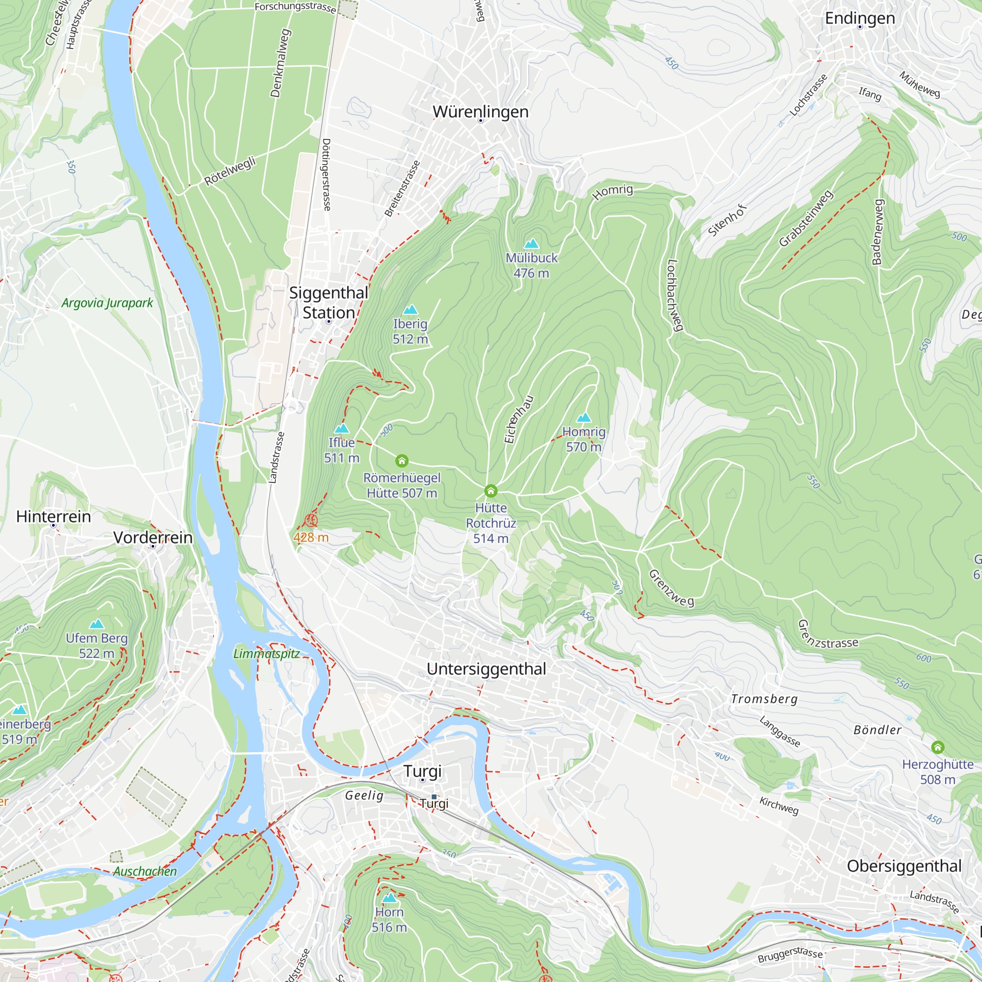 Hütte Rotchrüz map