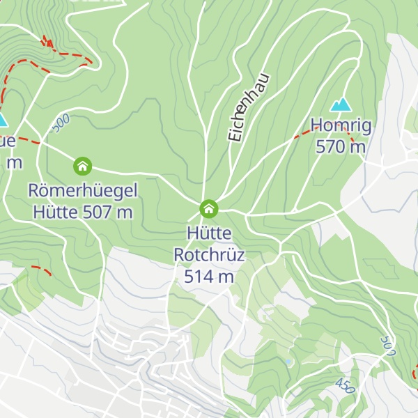 Map of Hütte Rotchrüz