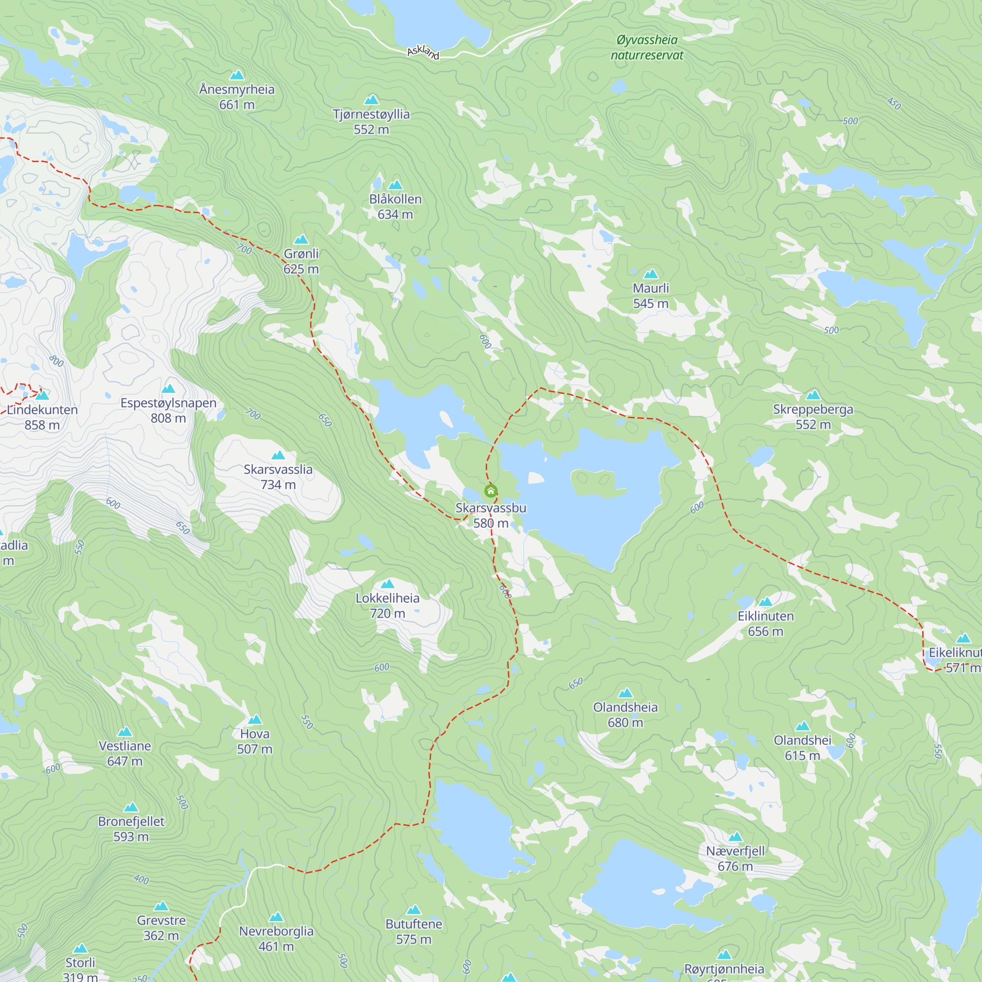 Skarsvassbu map