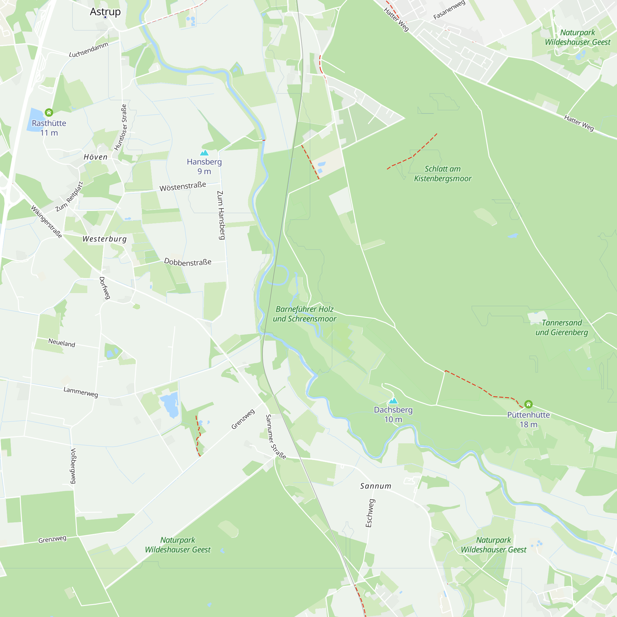 Alte Jagdhütte map