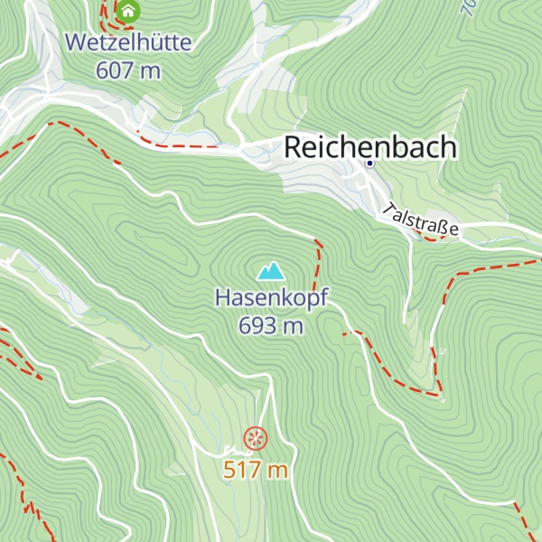 Map of Hasenkopf